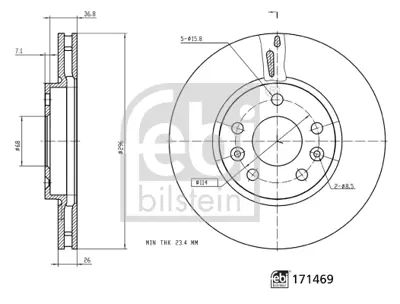 FEBI BILSTEIN 171469 Fren Dıskı Ön 402062000R