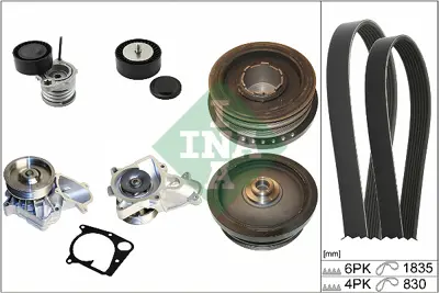 INA 529 0020 30 V Kayıs Setı + Su Pompası Bmw E87 E90 E91 M47 7793608 8477780