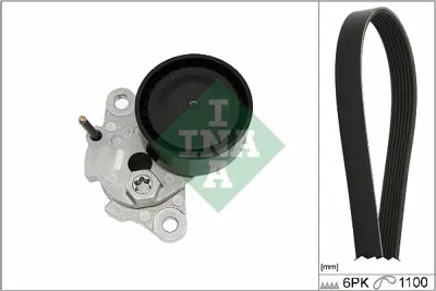 INA 529 0085 10 V Kayıs Setı ( 6pk1100 ) A4 A5 A6 Q3 Q5 08>15 Caba Cdha Caea Cdnb Cfka Caeb Cdnc 6L903133D