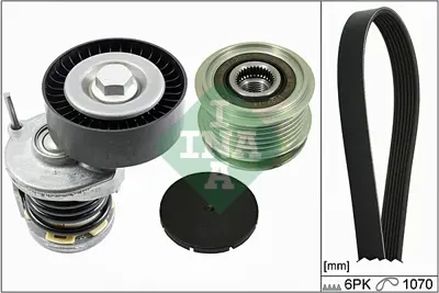 INA 529 0098 10 V Kayıs Setı A1 11>18 Amarok 13>> Crafter 12>16 Polo 10>> T5 T6 T7 12>> 2.0 3L903137T