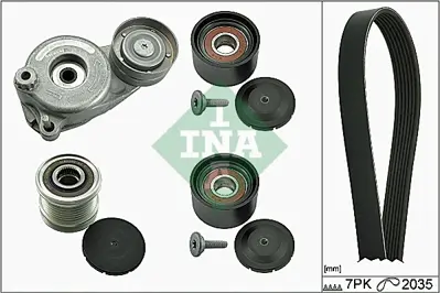 INA 529 0169 10 Kanallı V Kayıs Setı (Kutuklu, Alternator Kasnaklı) W204 07>14 W211 05>08 W212 09>15 Vıto W639 06> 5175811AB OM642NCV23
