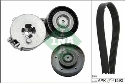 INA 529 0500 10 Kanallı Kayıs Setı A4 A5 Q5 Cdnc Cpma Caba Cdha Cabb Cdhb  Caea 6H903341D