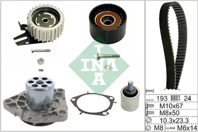 INA 530 0619 30 Eksantrık Rulman Kıtı (Trıger Setı) Vectra C Z19dt Z19dtl Brava Bravo Marea Doblo 1,9jtd 93191762 95524043