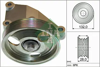INA 532 0650 10 V Kayıs Gergı Rulmanı 5706L7 9654954880
