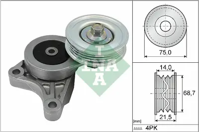 INA 534 0565 10 Kutuklu V Kayıs Rulmanı Honda Cıvıc 31170RMX003