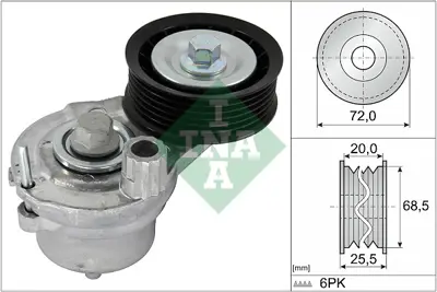 INA 534 0703 10 Alternator Gergı Rulmanı Opel Antara 2.2 Cdtı 2.2 Cdtı 4×4 10 25192084 4820865