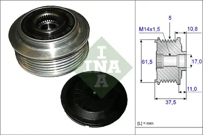 INA 535 0107 10 Alternator Rulmanı 77364148