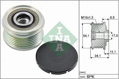 INA 535 0179 10 Alternator Rulmanı Berlıngo 1,6hdı / 1,9d / 2,0hdı 3177168D01000 96408787
