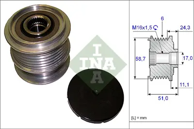 INA 535 0200 10 Alternator Rulmanı Volvo  S60 Iı D3 10>14 V60 10>14 V70 D3/D4 10>14 D3/D4 Xc60 D3/D410>14 36010302 BG9T10300AB BJ3210300CC LR067840