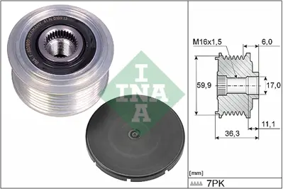 INA 535 0309 10 Alternator Rulmanı Navara Np 300 2015 -> 231004JM0B 231004KD0A