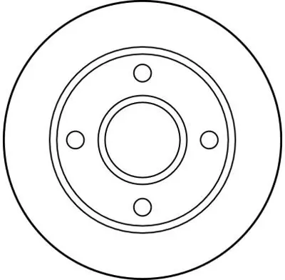 TRW DF2752 On Fren Aynası Fıesta Iıı / Iv 89>000 Ford Ka 96>00 Mazda 121 Iıı 96>03 Olcu : (240 X 12 * 4b) 1E0433251 96FX1125AB