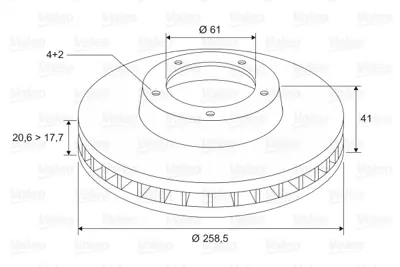 VALEO 186208 Fren Dıskı Ön 4020600QAA 8201464598