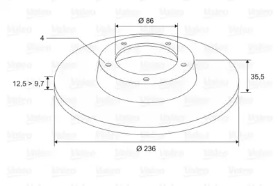 VALEO 186742 Fren Diski Ön X2 Daewoo Matiz 0.8s. 0.8 Se 08.98- 96320531 96455424