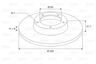 VALEO 186757 Ön Fren Aynası Corsa C Z12xe 1.0-1.2-1.2 16v- Twınport 00 240x10.9x6dl 569020