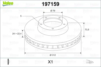 VALEO 197159 Fren Dıskı On Bmw E90 F20 F30 E84 34116855006