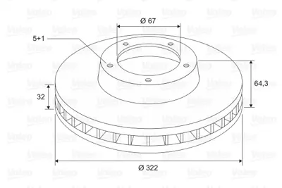 VALEO 197669 Fren Dıskı (Ön) (X1) Mercedes C-Serısı W204, W212, W207 07>14 A0004211212