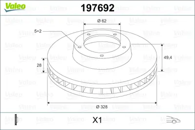 VALEO 197692 Fren Dıskı Lexus Nx 4351248110