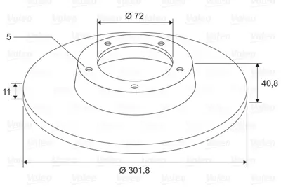 VALEO 197704 Fren Dıskı (Arka) (X2) Mazda 5 03.05> C26Y26251A