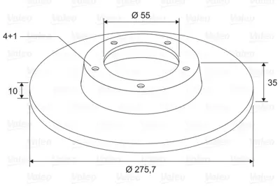 VALEO 197710 Fren Dıskı (Arka) (X2) Mazda Mx-5 Iı N0YY26251B