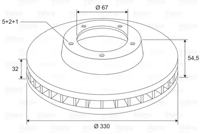 VALEO 197744 Fren Dıskı (Ön) (X1) Mercedes M Class A1664210612