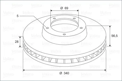 VALEO 197751 Fren Dıskı (Ön) (X1) Hyundaı Genesıs Coupe 517122M700