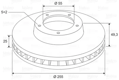 VALEO 197754 Fren Dıskı (Ön) (X2) Toyota Prıus 03.2015> 4351247050