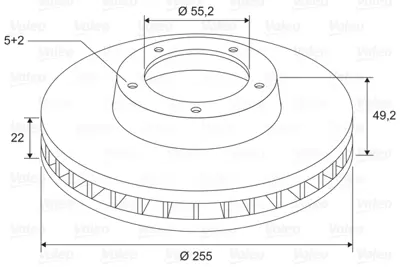 VALEO 197770 Fren Diski Arka X2 Toyota Prıus Iı 4351247030