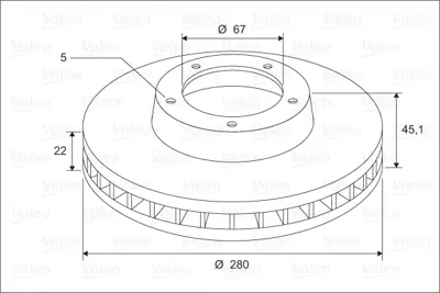 VALEO 197778 Fren Dıskı On Bmw F45 Mını F54 F55 F56 F57 34116866295