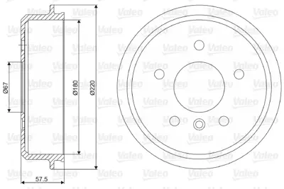 VALEO 237068 Fren Kampanası A-Class W168 97>04 A1684230401