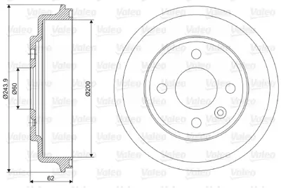 VALEO 237089 Fren Kampanası Chevrolet Aveo 96853514