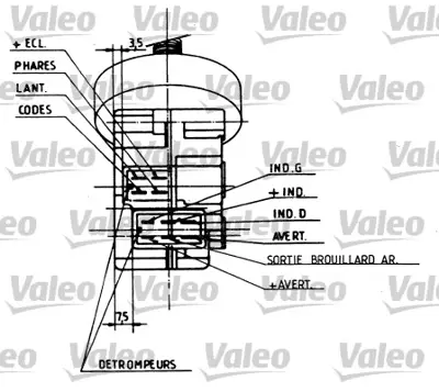 VALEO 251212 Far Korna Kolu P405 625340