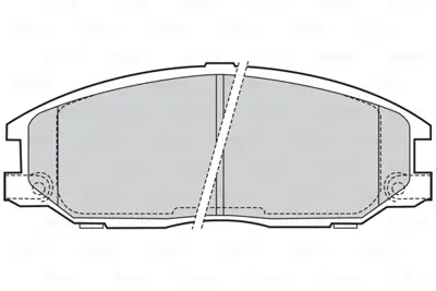 VALEO 301759 On Fren Balatası Hyundaı Starex 03-> Santafe 01-06 / Ssangyong Kyron / Actyon 48130091A0 581014AA26