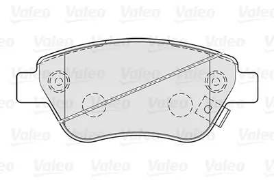 VALEO 301825 On Fren Balatası Tk Corsa D 7 / 2006> 1,0 I / 1,2 I / 1,3 Cdtı / 1,4 I 71770082 95521571