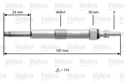 VALEO 345165 Kızdırma Bujisi Land Rover ERR6066