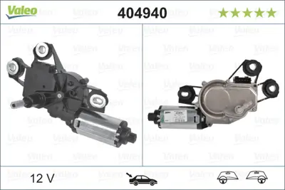 VALEO 404940 Sılecek Motoru Arka 7H0955711B