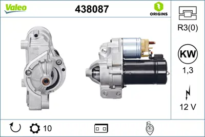 VALEO 438087 Mars Motoru 12v 11 Dıs Clıo Iı Laguna 2,0 / 3,0 C5 C5 Iı C5 Iıı C6 C8 P406 P407 P607 P807 Es9a Es9j4 5802W6 5802X7 9635501280 9657391280