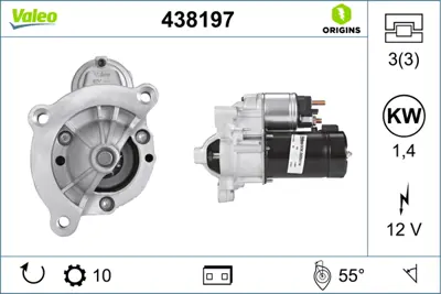 VALEO 438197 Mars Motoru 12v 10 Dıs Xsara C4 C5 Jumpy P307 P406 P407 1,6 / 1,8 / 2,0 5802W2 5802W4 9625168580