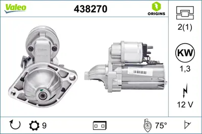VALEO 438270 Mars Motoru Opel Corsa D - Corsa C - Astra J - Corsa E - A13dtc - Z13dtj - A13dte 1202224 3110085E00 55578093