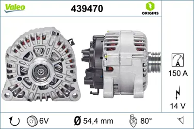 VALEO 439470 Alternator 12v 150a C5 C6 C8 P406 P407 J5 Clıo Iı Laguna Iı 2,5 / 3,0 9632489280 9645865080 9645865180