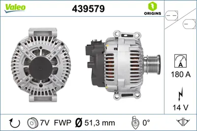 VALEO 439579 Alternator 12v 180a Chrysler 300 C 