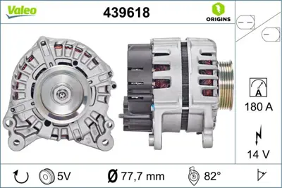 VALEO 439618 Alternator Audı A5 S5 Quattro 07> 79903015FX