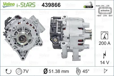 VALEO 439866 Alternator 23700AA900