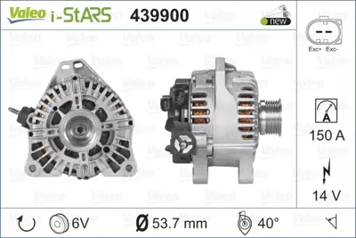VALEO 439900 Alternator C2 C3 1,4 16v 5705CK