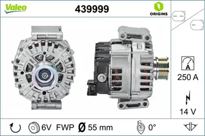 VALEO 439999 Alternator A0009060205