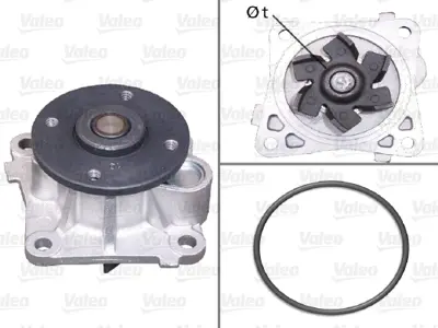VALEO 506962 Su Pompası Mıtsubıshı Colt, Smart Forfour MN143664