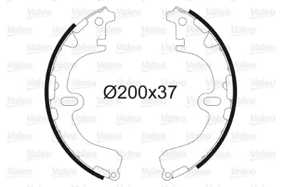 VALEO 562563 Arka Fren Balatası Pabuc Corolla 1988 2002 (Ae92 Ae100 Ae101 Ae111) 449512240