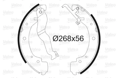 VALEO 562576 Arka Fren Balatası Pabuc Transporter T4 90> 701698525B