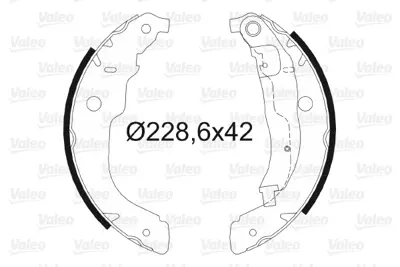 VALEO 564067 Pabuçlu Fren Balatası P208-P207-P208 Pabuçlu Fren Balatası Binek 4241N3
