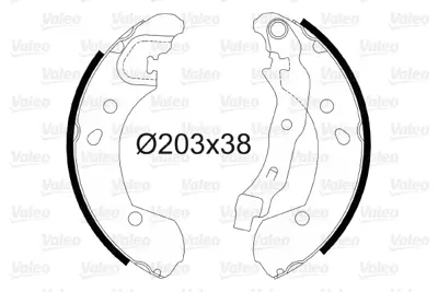 VALEO 564099 Arka Fren Balatası (Pabuc) Mıcra Iıı K12 03>10 Note 07>10 Clıo Iı 04> Clıo Iıı 05> 7701208357 D4060AX601