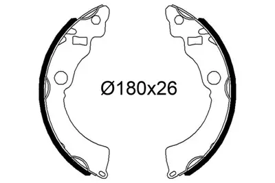 VALEO 564264 Pabuçlu Fren Balatası Suzukı Swıft Iı 5320050830